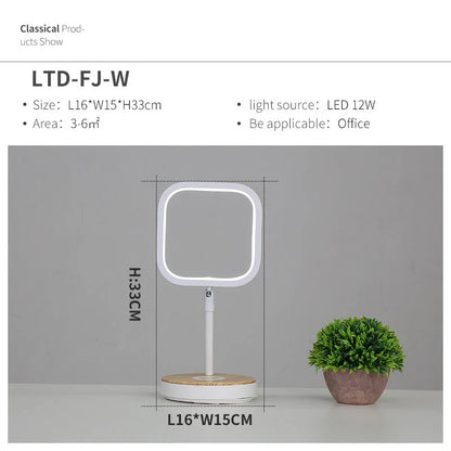 Wireless charging lamp with metal shade and LED lighting