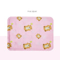 Grey pet cooling mat made of PVC polyester with soft ice gel filling, 30x40cm size, on floor