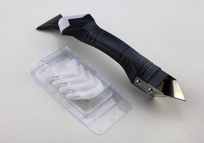 3 in 1 Silicone Removal and Caulking Tool Kit with various tools for sealant application and removal
