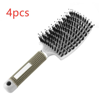 Ultra-Soft Detangling Hair Brush with Scalp Massage - Premium Bristles and Nylon for Effortless Tangle-Free Hair