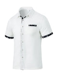 Men's loose casual floral print t-shirt cardigan in light gray, polyester fibre, S to 3XL sizes, leisure wear