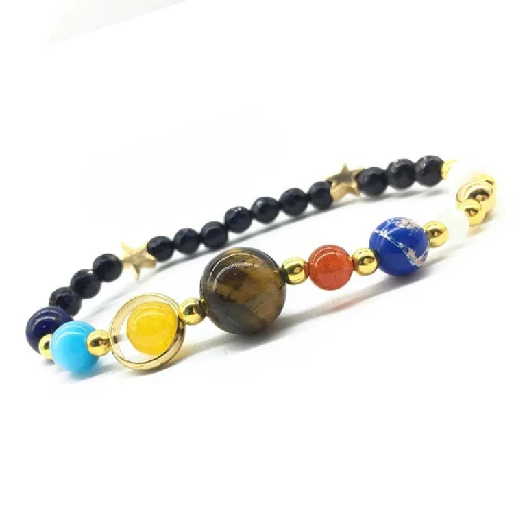 Unisex alloy bracelet with constellation motif and electroplated finish in photo colour