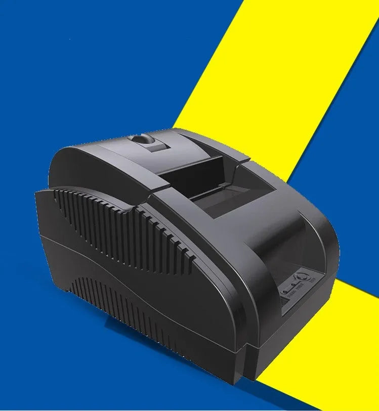 Bluetooth thermal receipt printer with voice alerts, 58mm paper, USB connectivity, and 80 rolls of paper