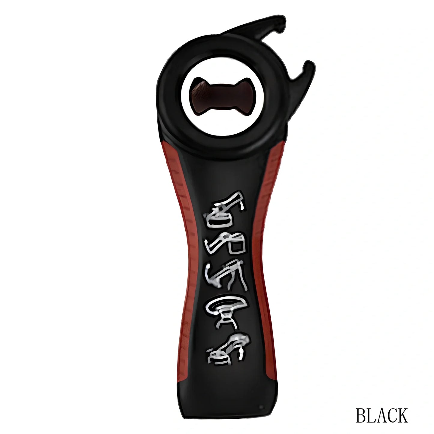 Stainless steel multifunction kitchen opener with bottle opener and corkscrew functions