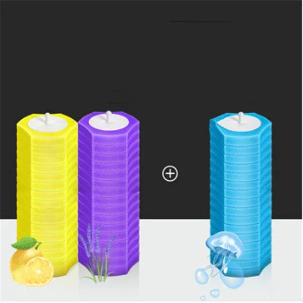 Disposable toilet brush with plastic handle and sponge head for hygienic cleaning