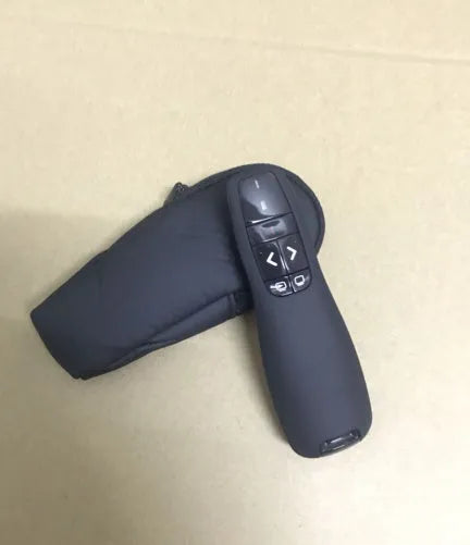 2.4G wireless laser pointer for presentations with USB receiver storage slot