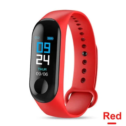 A stylish smart activity tracker bracelet with features like heart rate monitoring, sleep tracking, and vibrating alarms.