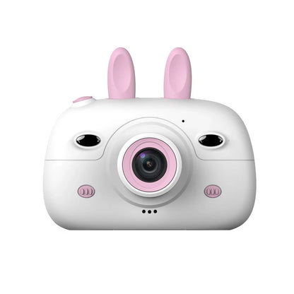 Cartoon rabbit video recorder with 1080P dual camera for clear, high-quality photography