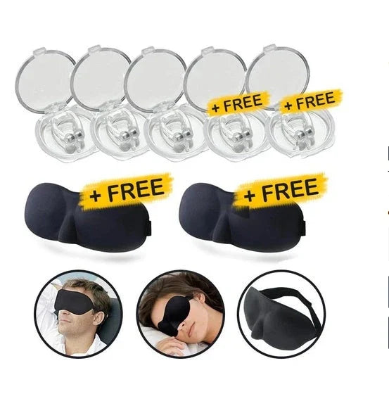 Discreet magnetic anti-snore nose clip made of premium silicone for comfortable, effective snoring relief