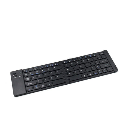 Compact foldable Bluetooth keyboard in black and white options