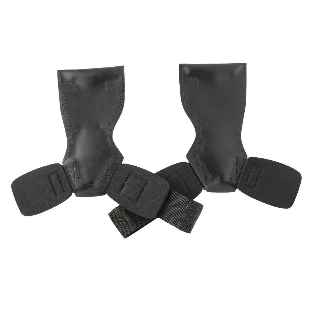 Black rubber non-slip palm protection belt for weightlifting barbell dumbbell training