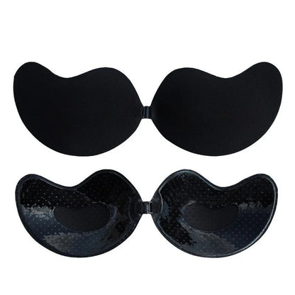 Invisible Lift Push-Up Bra in black and skin tone colors, designed for backless, strapless, and low-cut outfits