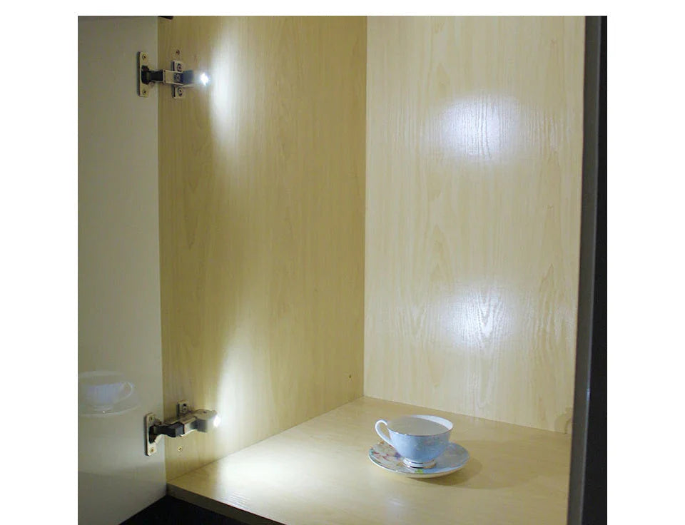 Automatic LED sensor cabinet light with grey PVC cover and cold white illumination