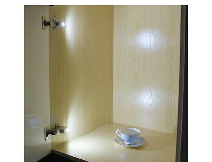 Automatic LED sensor cabinet light with grey PVC cover and cold white illumination