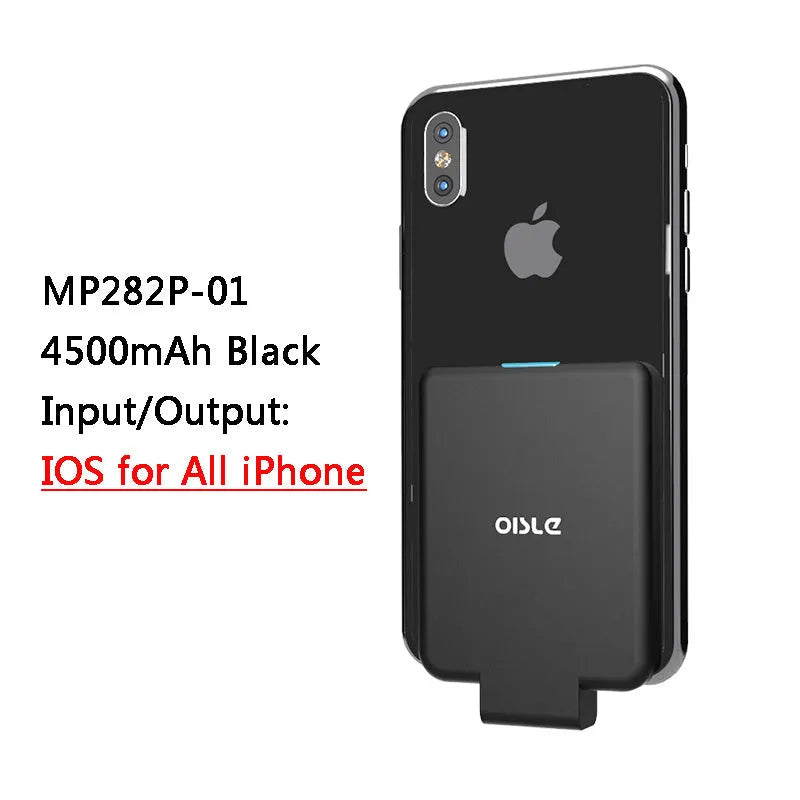 MP282P 4500mAh back clip battery pack in black white blue pink and red colour options