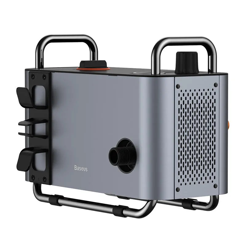 F1 grey pressure washer with 1300W motor, 10m outlet pipe, and high pressure gun