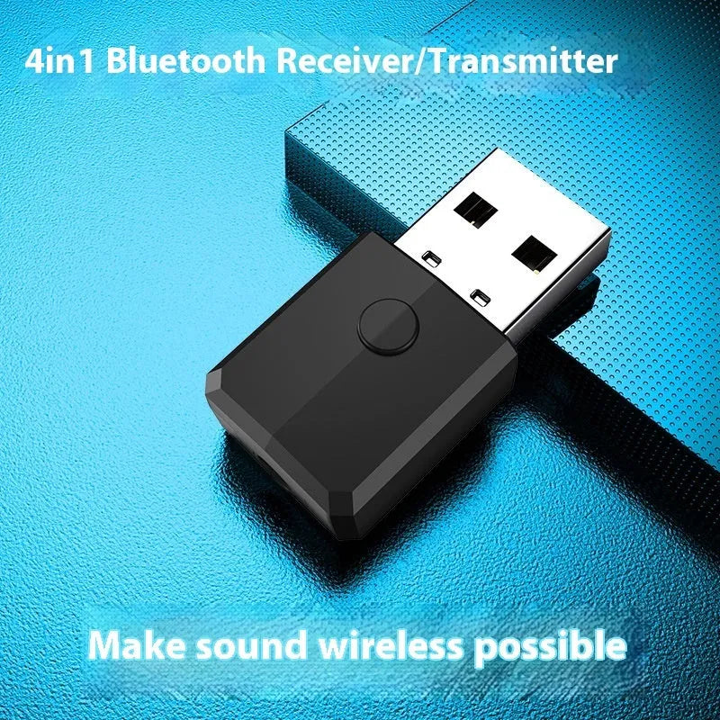 Bluetooth 5.0 four-in-one USB adapter transmitter receiver ZF-169S for audio streaming