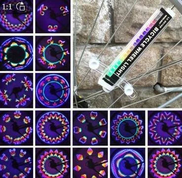 Dazzle Knight Bike Wire Lamp with multiple colour options and patterns for enhanced cycling safety