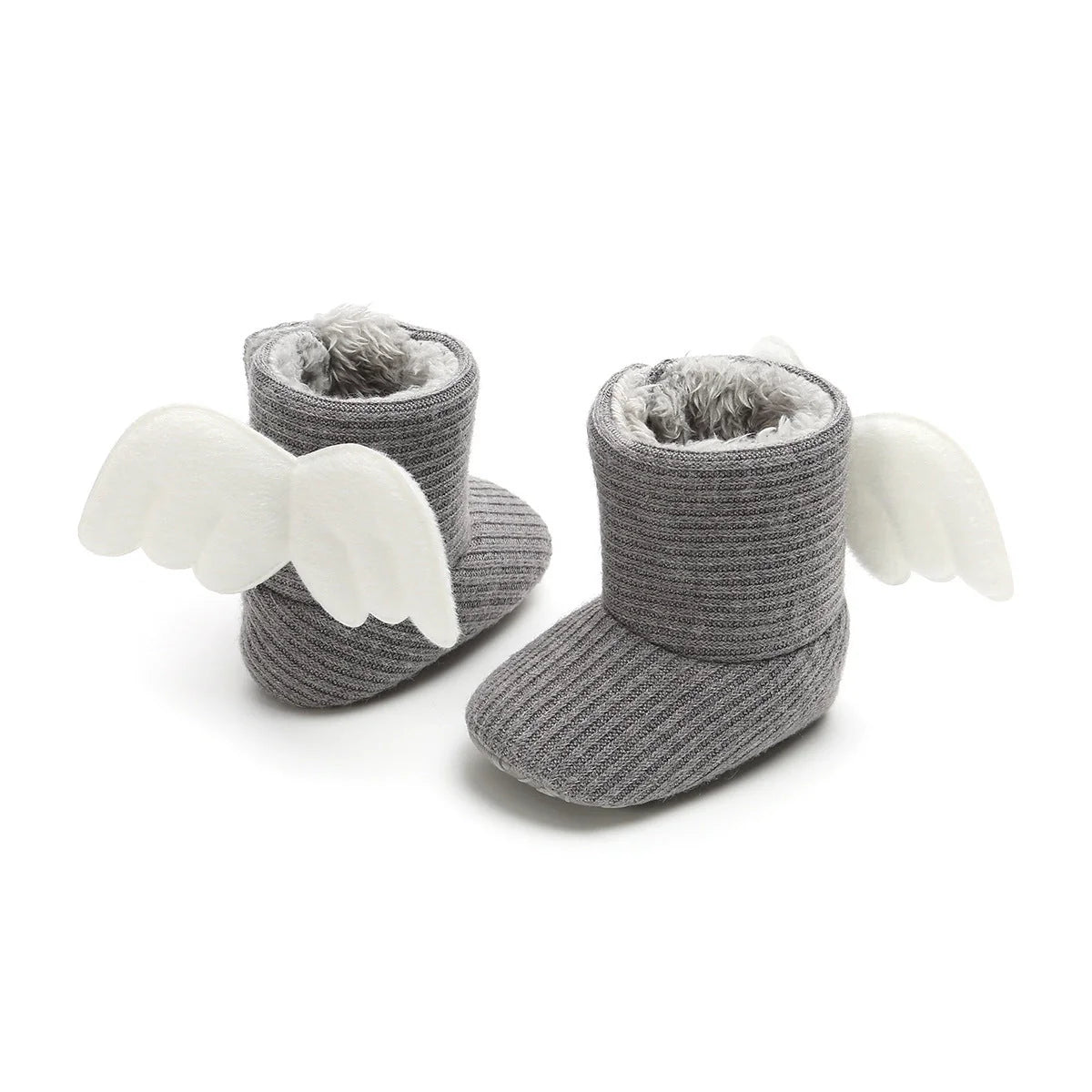 Winter Warm Small Wing High Boots for baby girls in soft cotton, available in multiple colours and sizes.