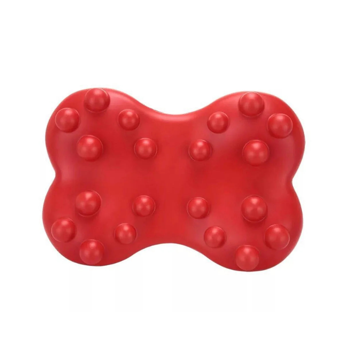 Relax Back Massager Pillow for spine pain relief, red polyurethane, 330x240x70mm