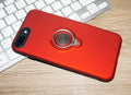 Magnetic iPhone case in solid colours showing metal ring for car mount attachment