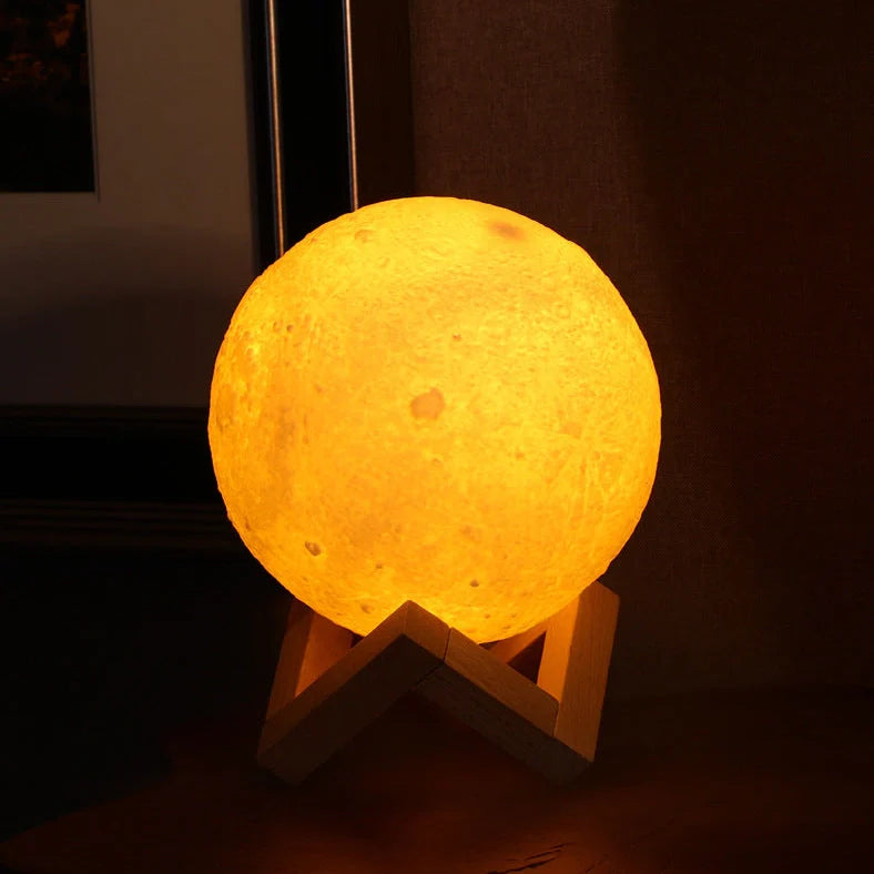 White USB night light humidifier with 880ml tank showing adjustable LED lighting and mist function