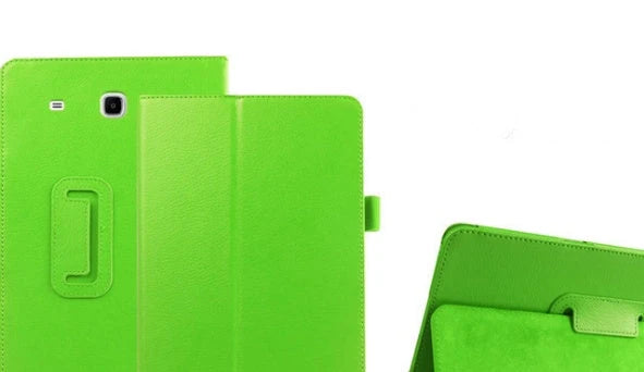 Samsung T560 flat leather protective case in various colours with foldable design