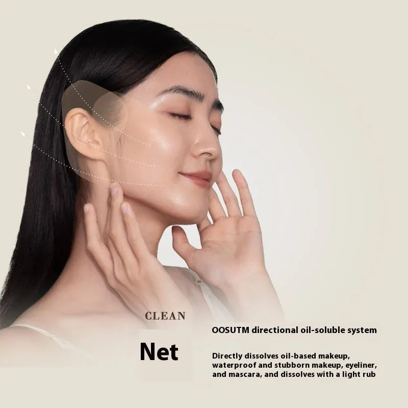 Plant extract cleansing cream boxes with portable bags for face, eye and lip areas