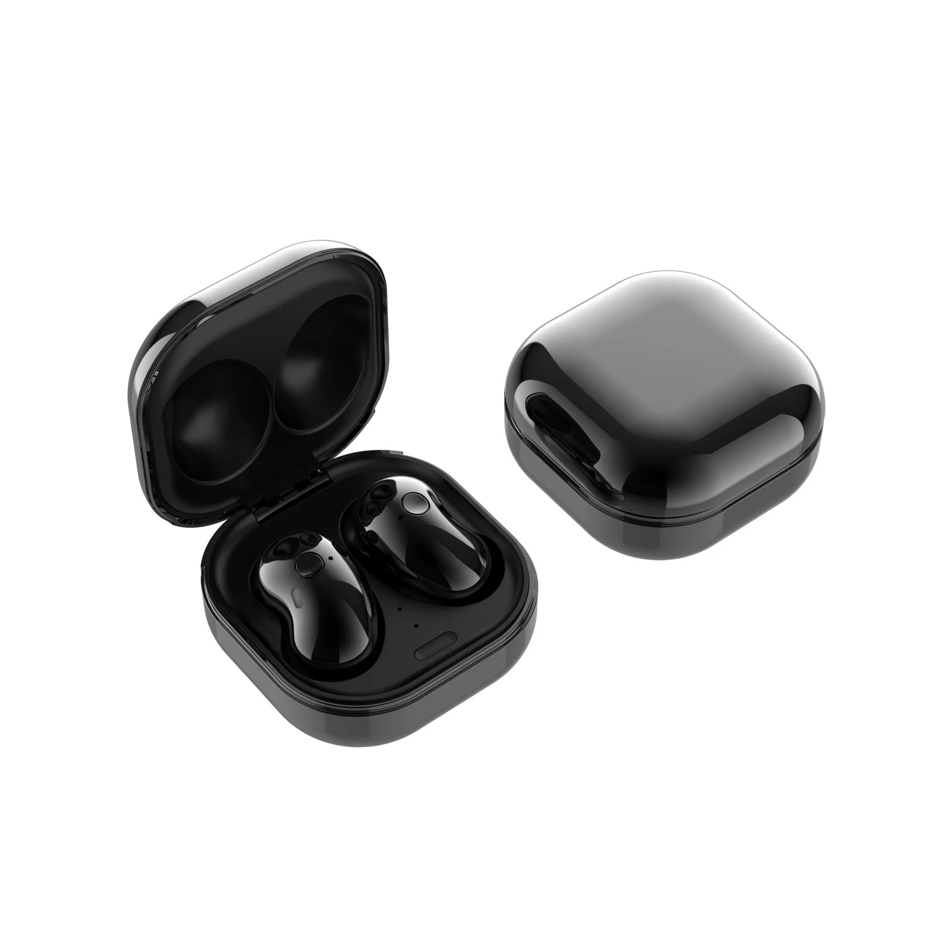 Buds Bluetooth 5.0 Wireless Earbuds in black, white, and rose gold with 9D stereo sound
