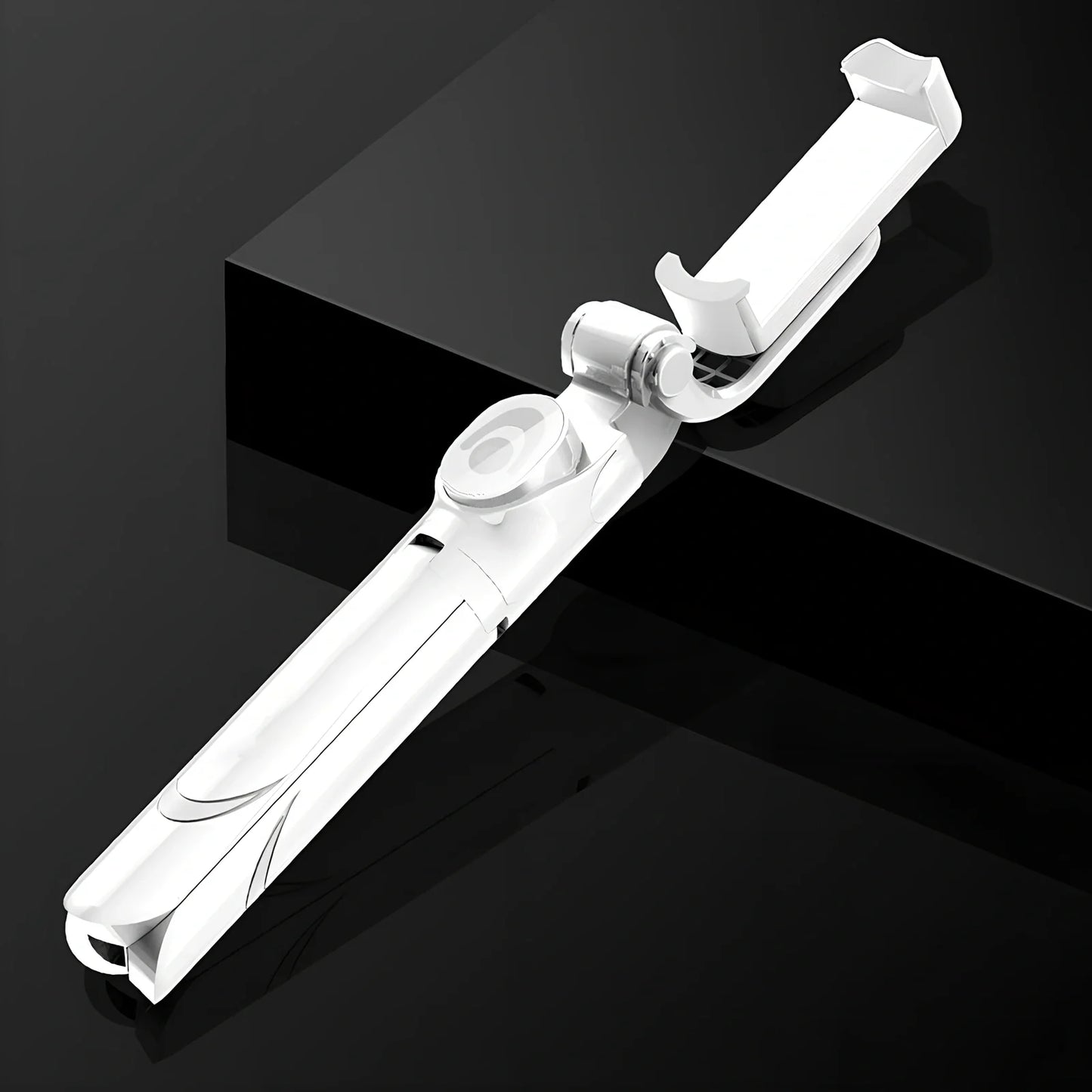 Bluetooth selfie stick with remote control extended to 100cm holding smartphone