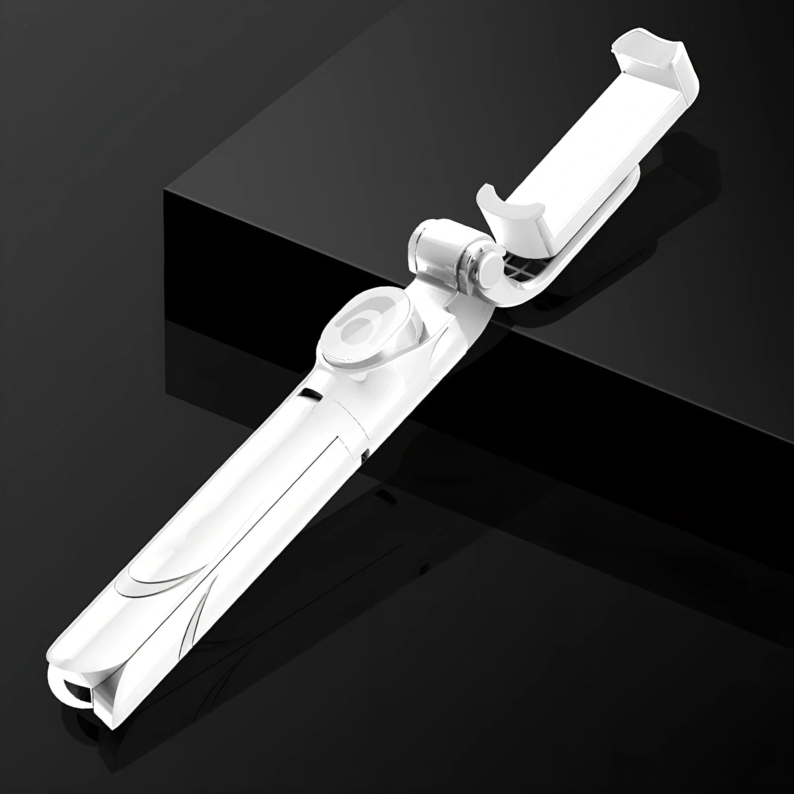 Bluetooth selfie stick with remote control extended to 100cm holding smartphone