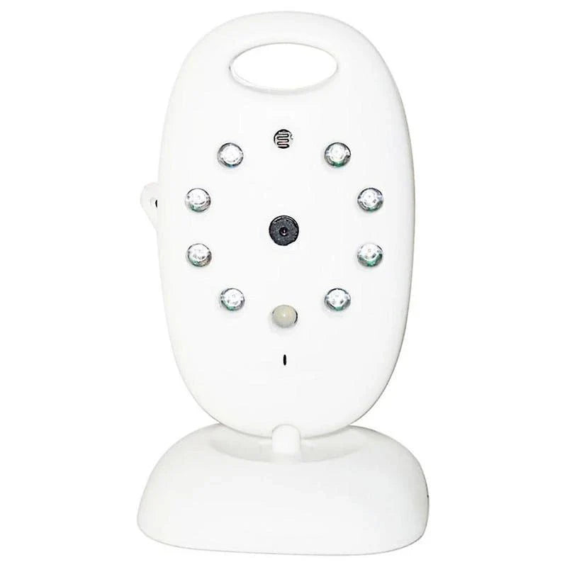 Compact infant wireless video baby monitor with temperature monitoring and night vision