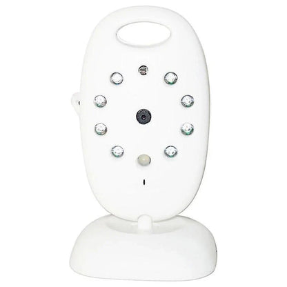Compact infant wireless video baby monitor with temperature monitoring and night vision