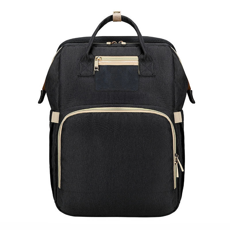 Portable Folding Crib Mummy Bag in green, grey, black, and pink options