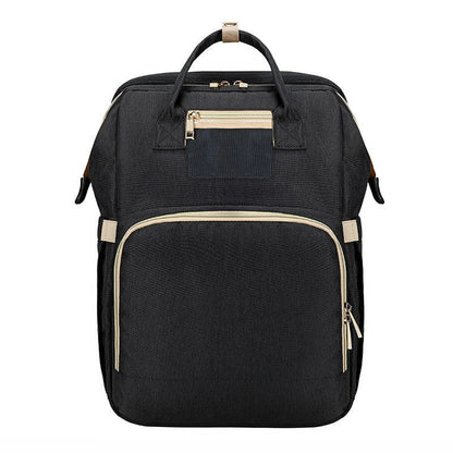 Portable Folding Crib Mummy Bag in green, grey, black, and pink options