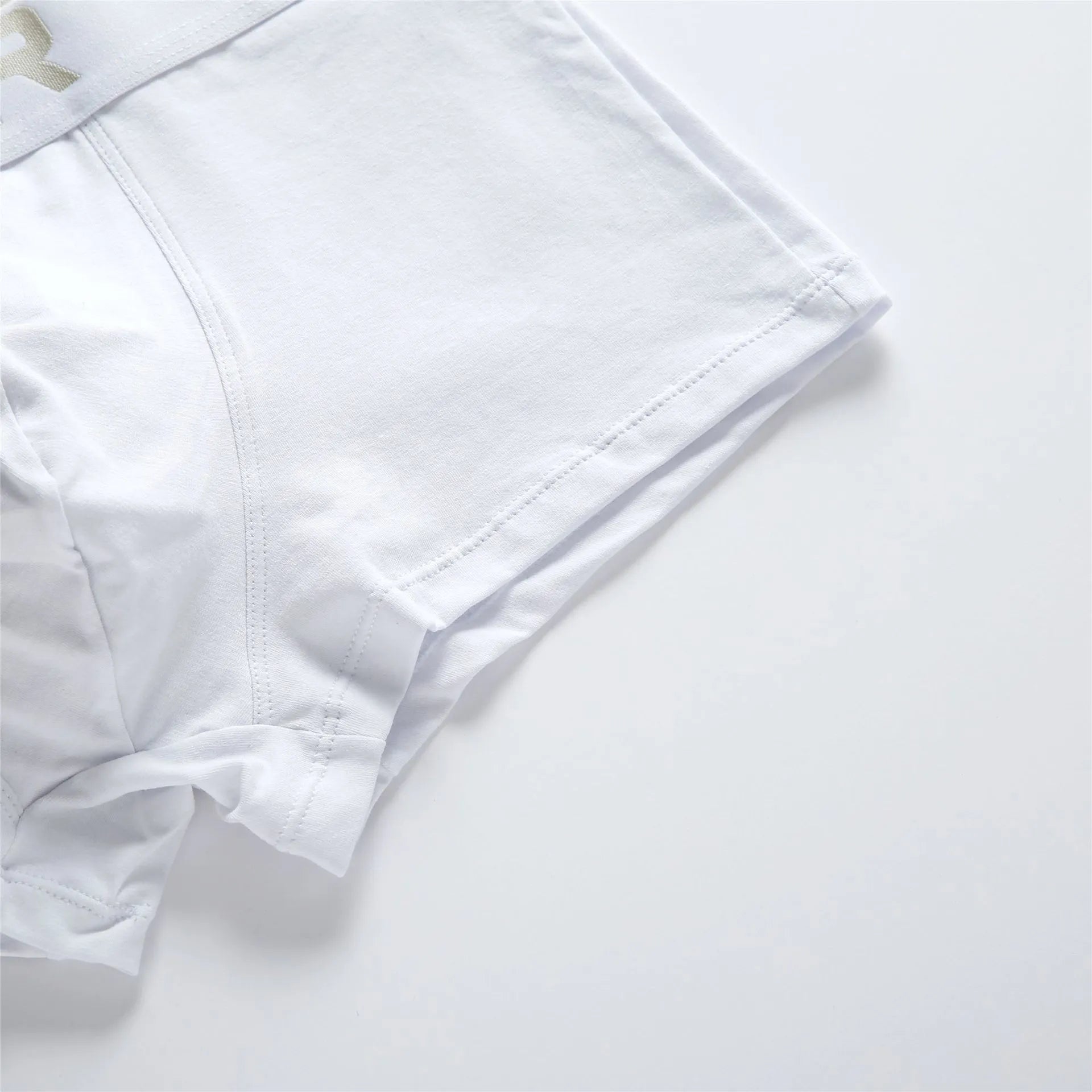 Men's purified cotton low waist boxers in solid colour, knitted fabric, black/white/gray options, sizes M-XXL