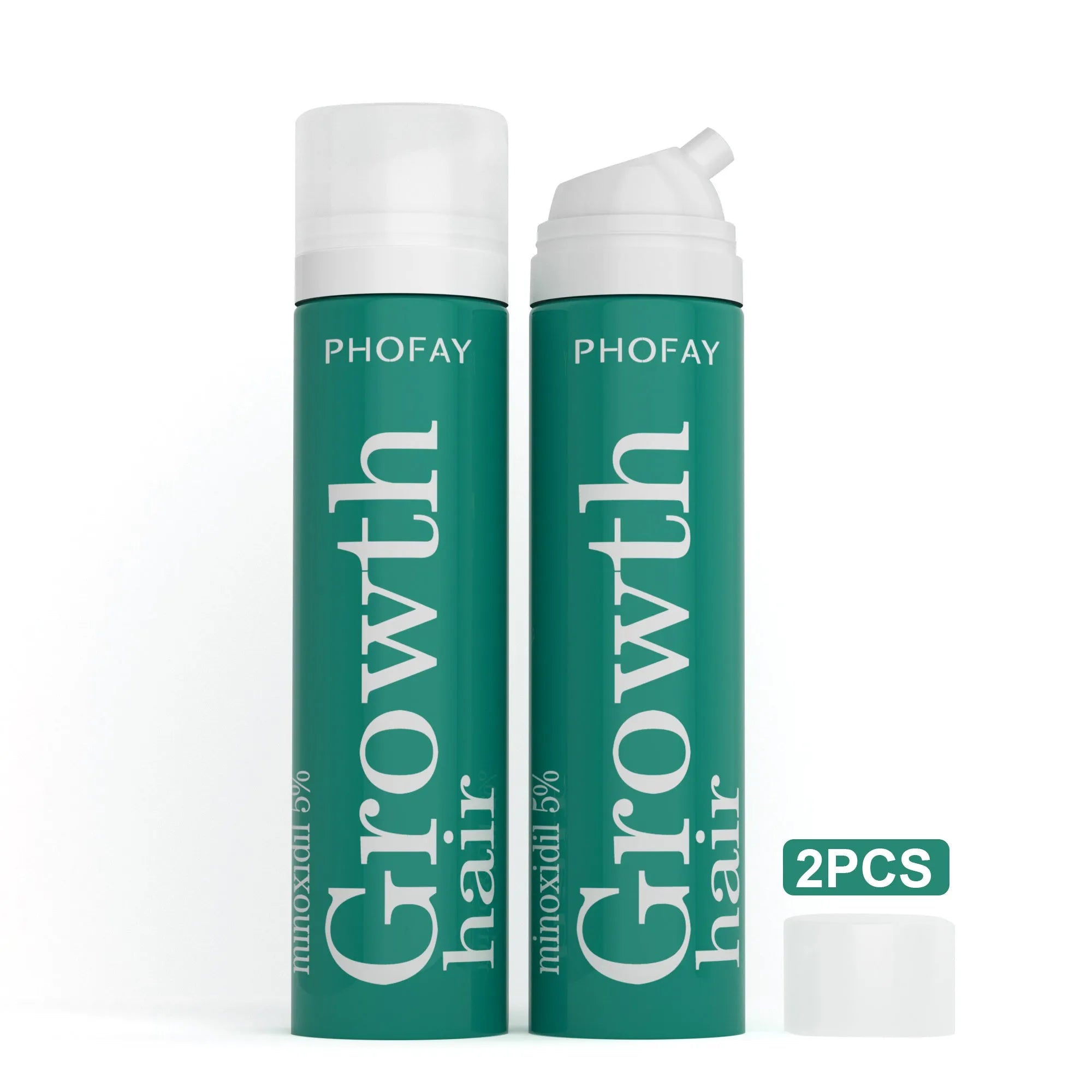 CH004 minoxidil anti-hair loss mousse bottle with applicator nozzle for topical foam treatment