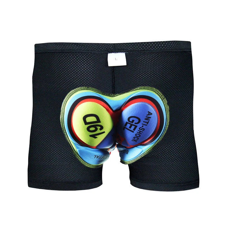 Cycling shorts with 3D gel padding for hip protection and breathable fabric