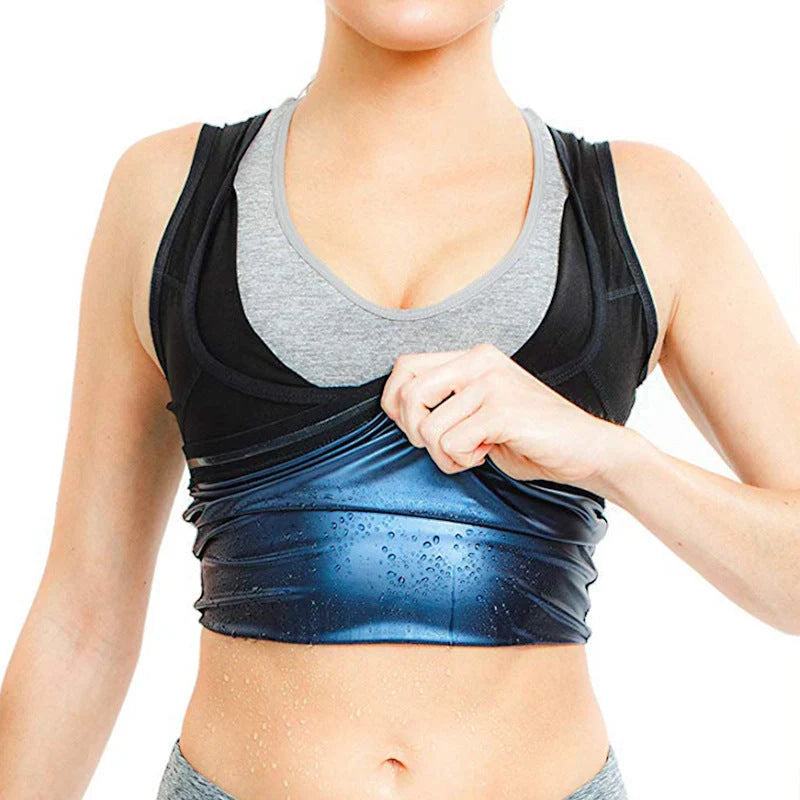 Men's neoprene sweat sauna vest for waist training and slimming