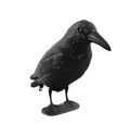 Hunting animal repeller PE owl decoy 38.5cm tall with realistic painted detail, isolated on white