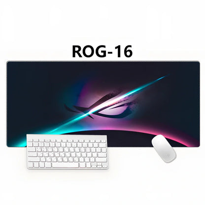 Country Edge Keyboard Pad 80cm x 30cm in ROG-02 design with natural rubber base and Jiaji cloth surface for desk stability