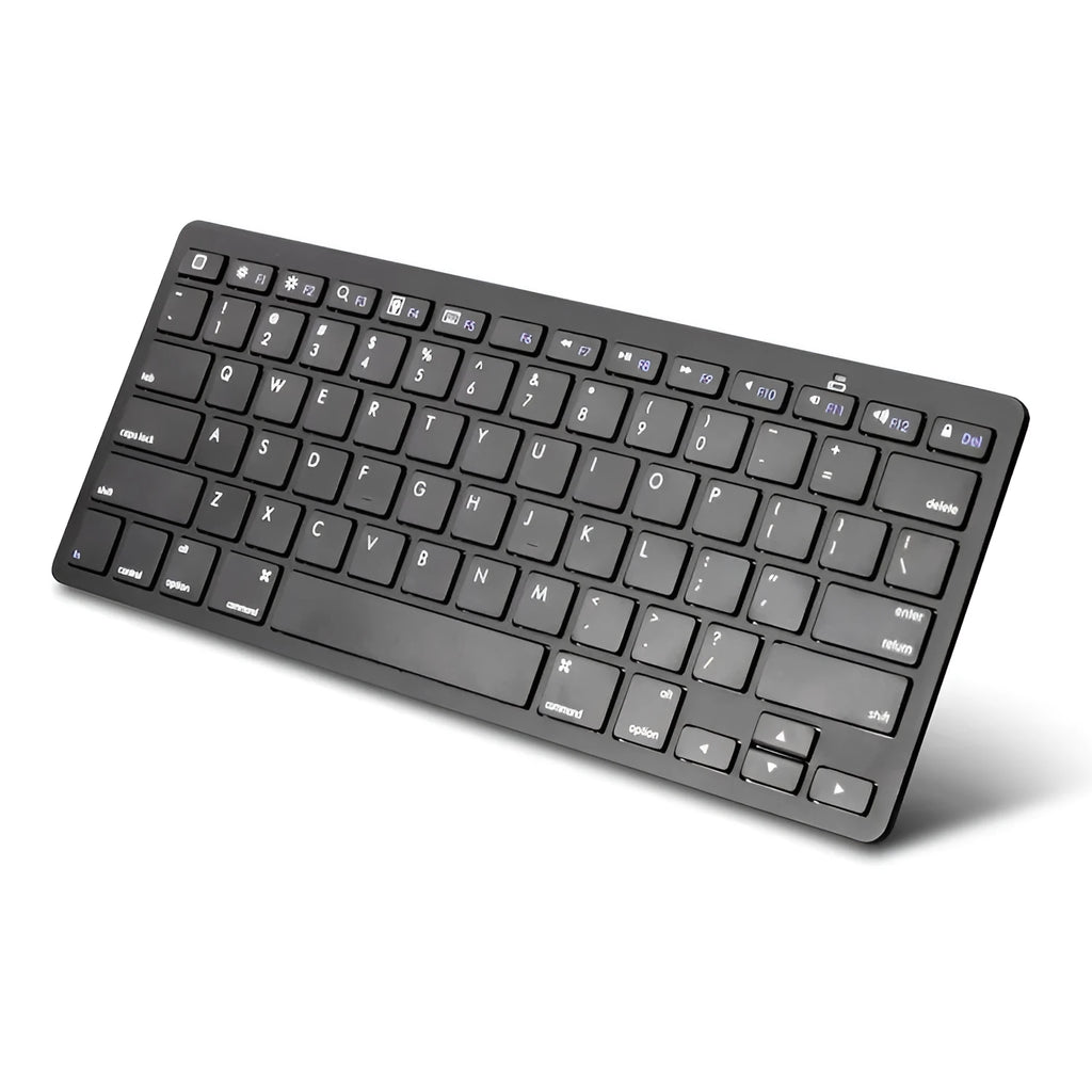 Universal Bluetooth keyboard 78 keys black with scissor mechanism for iPhone iPad Mac Android