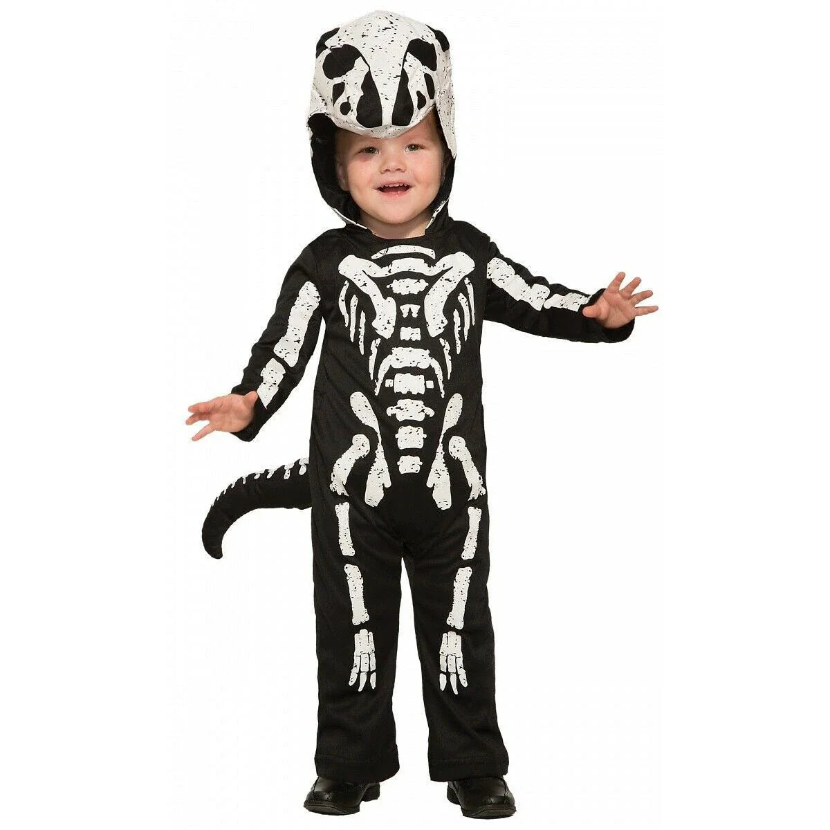 Halloween skeleton costume for children with realistic design and eco-friendly materials