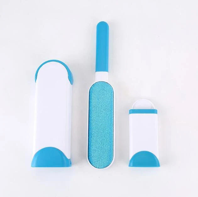 Reusable pet hair remover with self-cleaning base in multiple colours