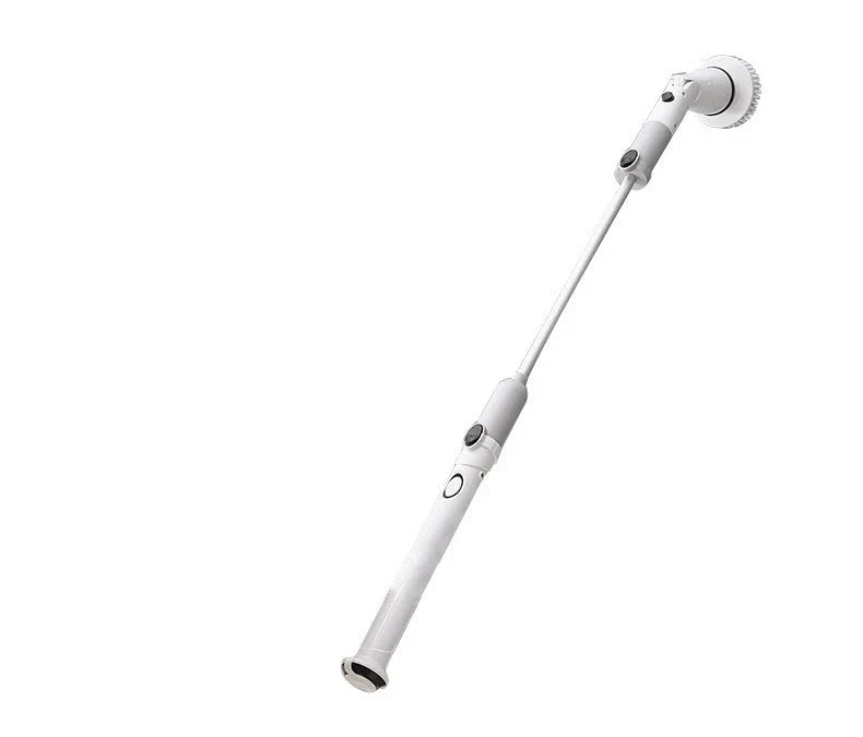 Multifunctional electric cleaning brush with five brush heads for versatile cleaning