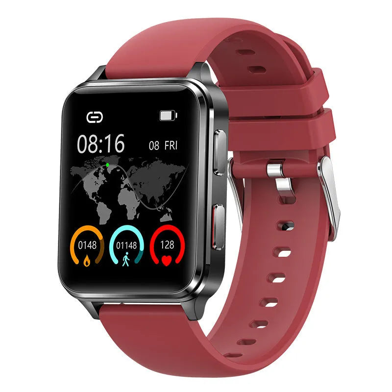 Air Type multi-sport watch with a blue silicone strap and a 1.70-inch screen displaying fitness metrics