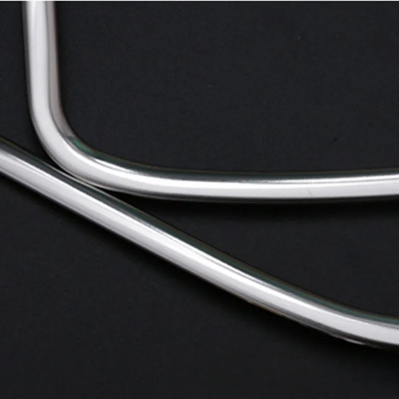 Silver 304 stainless steel audio frame trim kit for 20-22 ROOX40 car door panels