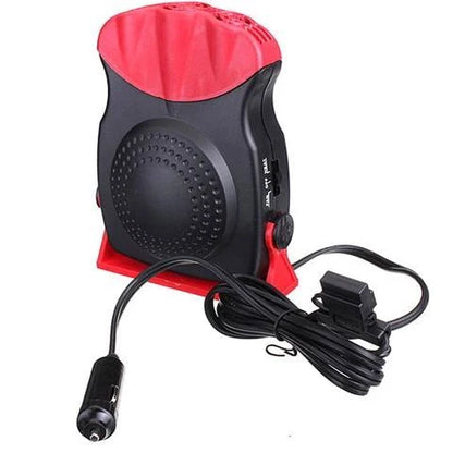 Portable windshield defroster with dual cooling and heating functionality, compact and durable design
