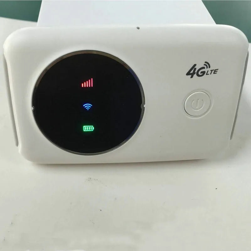 White mini 4G wireless router with dual-band Wi-Fi and VPN firewall support