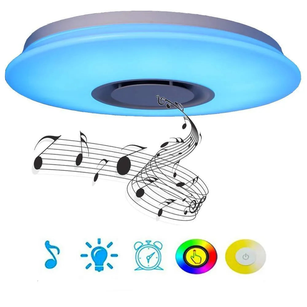 Bluetooth Audio Light LED ceiling lamp 24W 40cm white Bluetooth music light with APP voice control